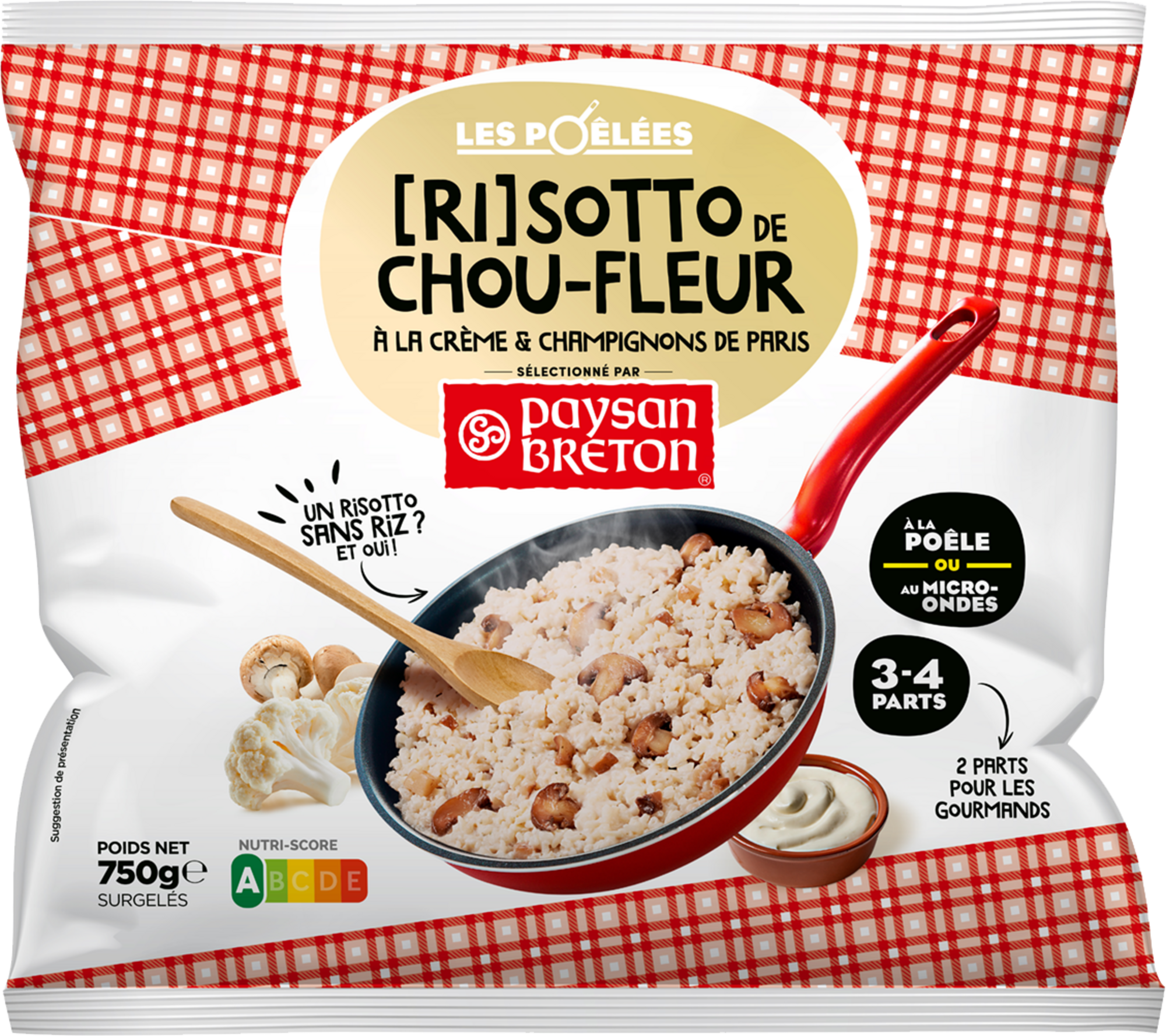 Risotto de chou-fleur surgelé