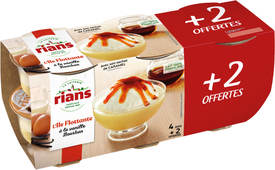  ILE FLOTTANTE A LA VANILLE BOURBON RIANS code EAN 3184670008782 