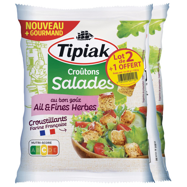 CROUTONS SALADE AIL ET FINES HERBES
