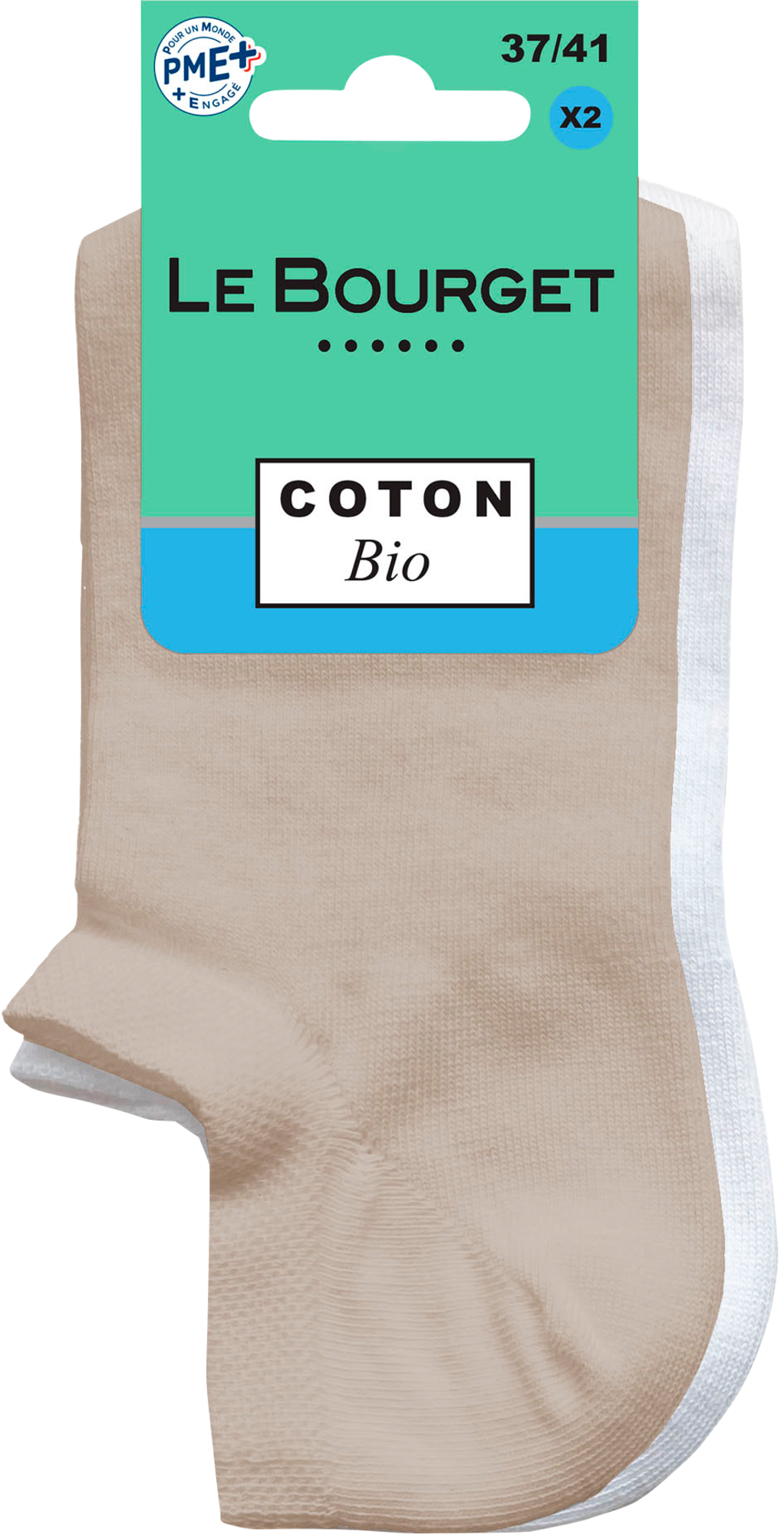 LOT DE 2 PAIRES DE CHAUSSETTES FEMME