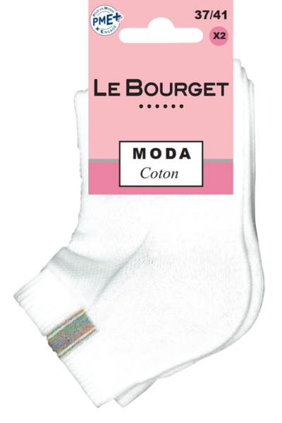  Socquettes ultra courtes semi bouclette fantai...