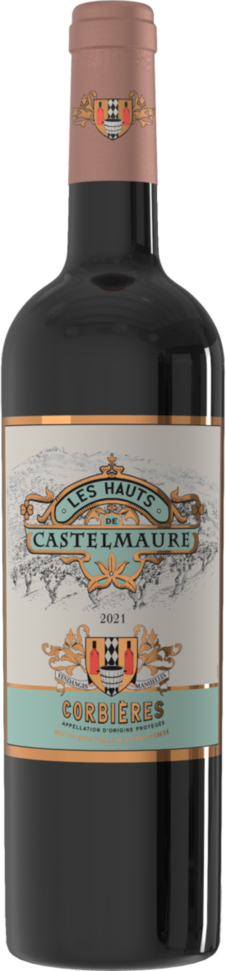 LES HAUTS DE CASTELMAURE 2021 AOP CORBIÈRES 
ROUGE code EAN 3186127770297 