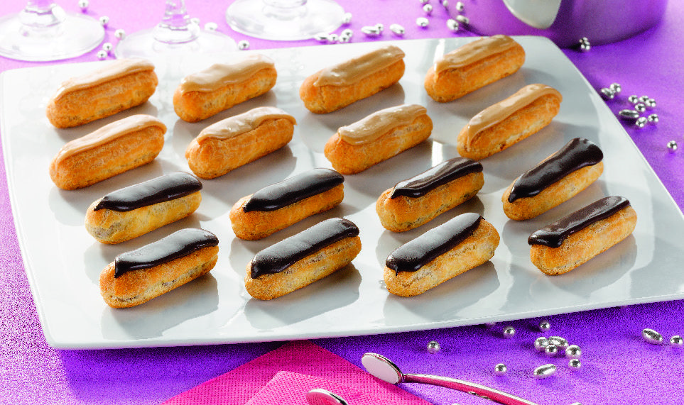  16 MINI ECLAIRS CAFÉ/CHOCOLAT (8)(9) code EAN 3187670005188 