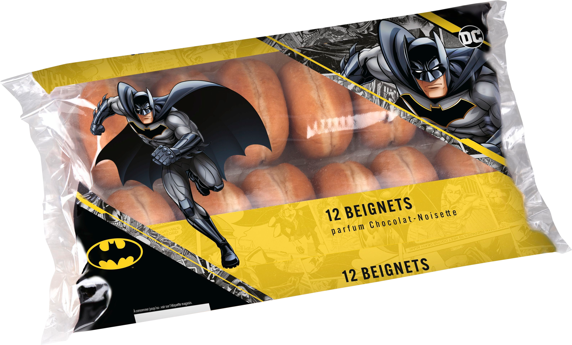  12 Beignets Batman Chocolat-Noisette code EAN 3187679999730 