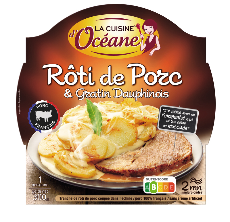 La Cuisine d'Océane RÔTI DE PORC & GRATIN DAUPHINOIS La Cuisine d'Océane code EAN 3188720002447 