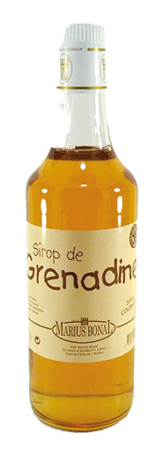 SIROP DE GRENADINE OU SIROP DE MENTHE