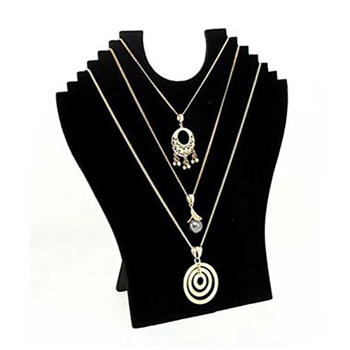 Buste pliant velours pour colliers, exposition ...