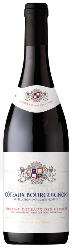 DOMAINE COTEAUX DES OLIVIERS AOP COTEAUX BOURGUIGNONS ROUGE 2018 DOMAINE COTEAUX DES OLIVIERS code EAN 3198129888238 