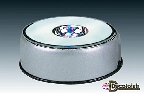 SOCLE à LEDS TOURNANT diamètre 8 cm piles et se...