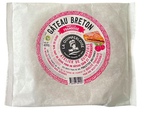 LA QUIMPERLOISE GÂTEAU BRETON FOURRÉ À LA FRAMBOISE code EAN 3206589 
