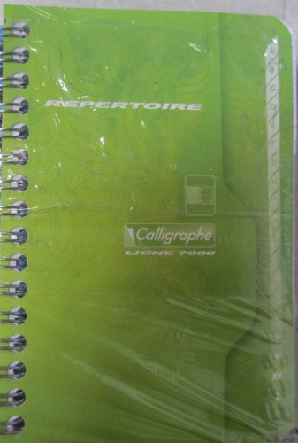 Caligraphe Calligraphe 7000 749 répertoire spirale 100 pages petits carreaux format 9 x 14 lot de 10 (assortiment de couleur) 3210330007496 (3210330007496)