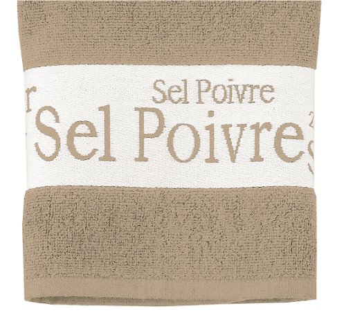 6162086000 essuie-mains sel / poivre 4 langues ...