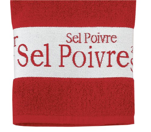 6162030000 essuie-mains sel / poivre rouge scar...