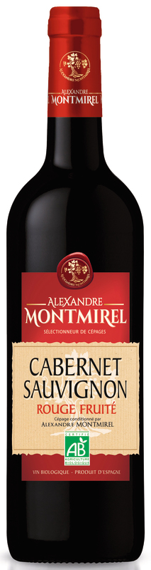 Alexandre Montmirel Bio VIN ESPAGNE CABERNET SAUVIGON ROUGE Alexandre Montmirel Bio code EAN 3211200097616 