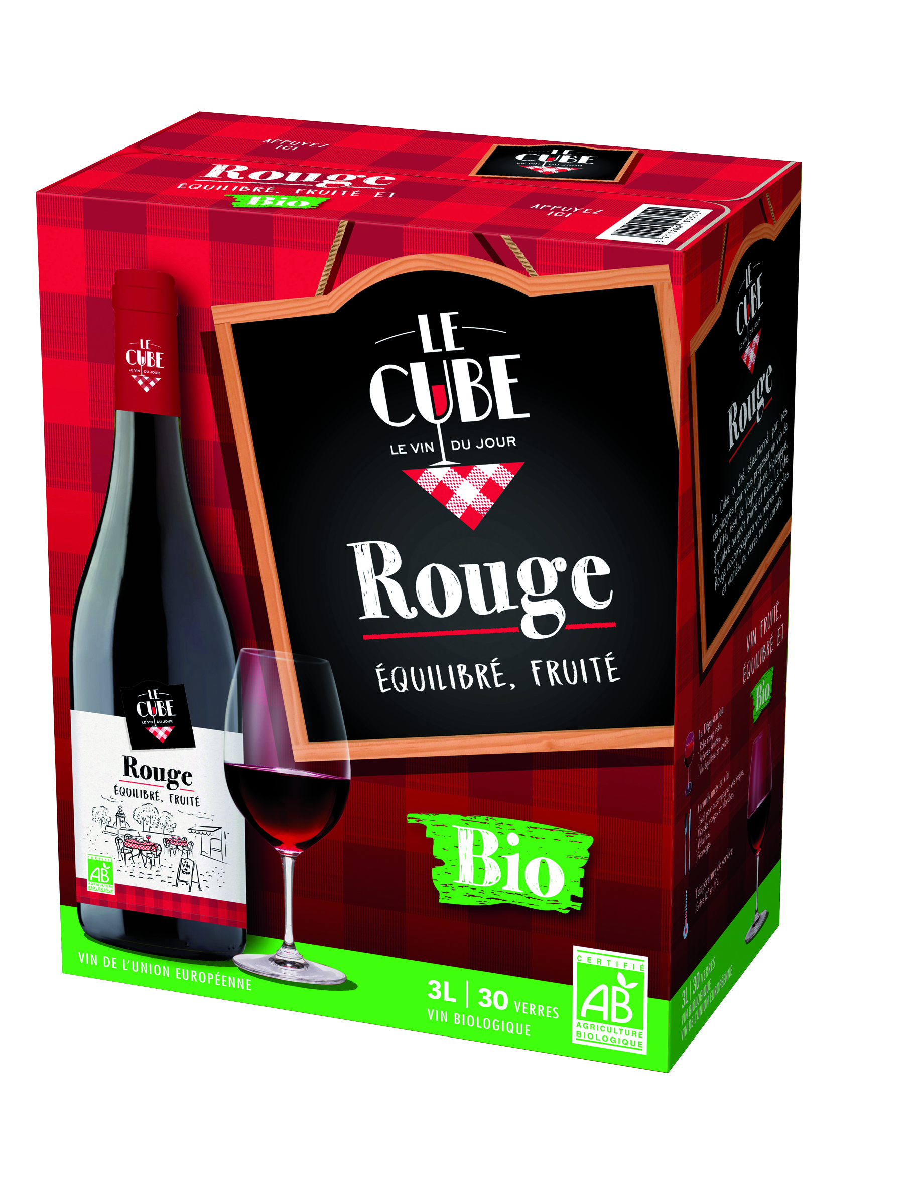 VIN DE L'UNION EUROPÉENNE BIO 3211200103515 LE CUBE