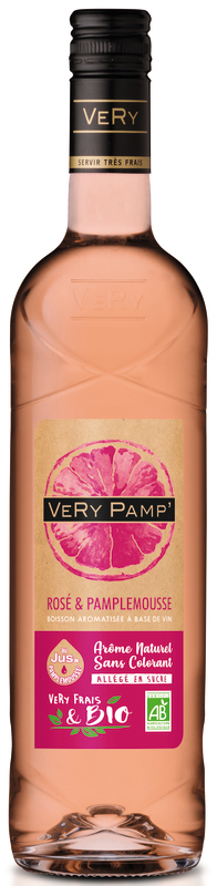 BOISSON AROMATISÉE À BASE DE VIN ROSÉ PAMPLEMOU...