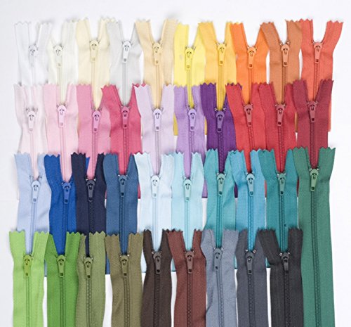 Lot de 39 fermetures Éclair Différents coloris ...