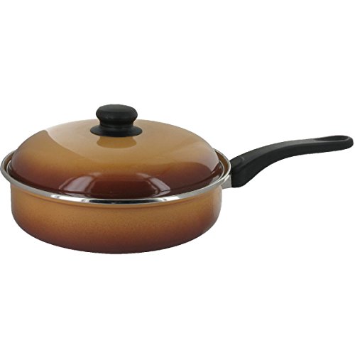 Baumalu Sauteuse en émail + couvercle - D: 24 cm - brun dégradé code EAN 3216383361387 