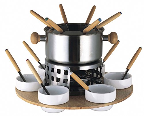342703 service à fondue inox 6 personnes platea...