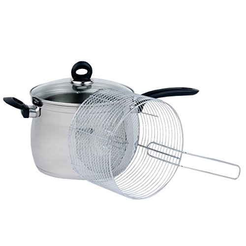 342778 marmite à friture + couvercle en verre d...