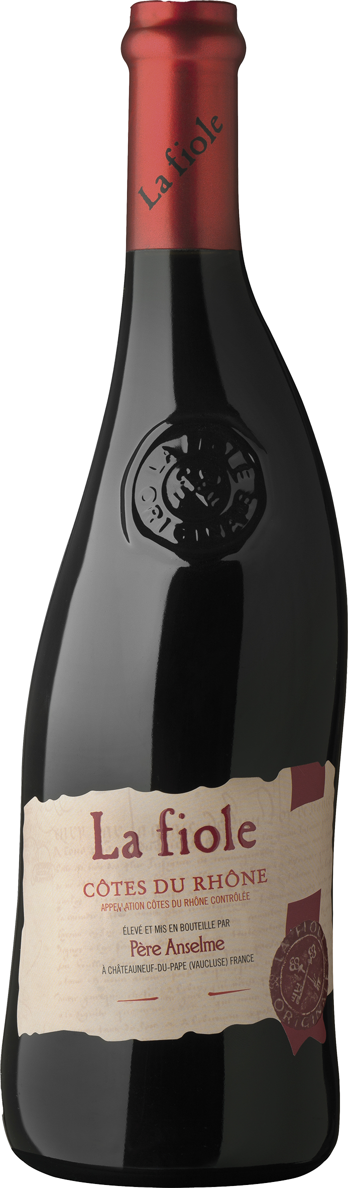 LA FIOLE PÈRE ANSELME AOC CÔTES DU RHÔNE ROUGE code EAN 3217661015343 