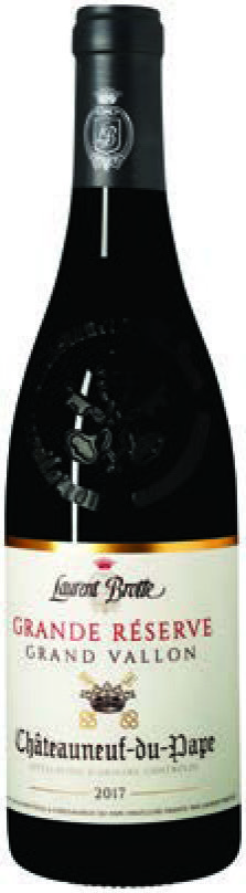 AOP(1) CHÂTEAUNEUF-DU-PAPE LAURENT BROTTE GRAND VALLON “GRANDE RÉSERVE” 2017. 3217661023690 