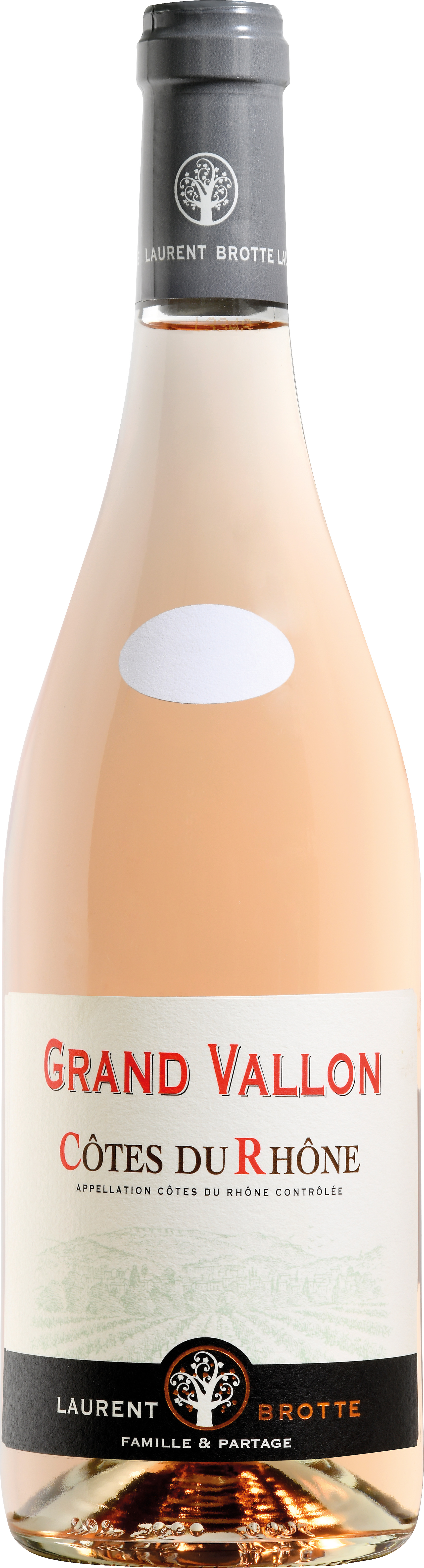 CÔTES DU RHÔNE AOP ROSÉ LAURENT BROTTE CUVÉE GRAND VALLON 2023 3217661026851 CÔTES DU RHÔNE AOP ROSÉ LAURENT BROTTE CUVÉE GRAND VALLON 2023 3217661026851