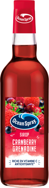 OCEAN SPRAY SIROP CRANBERRY GRENADINE
OCEAN SPRAY code EAN 3217690066729 
