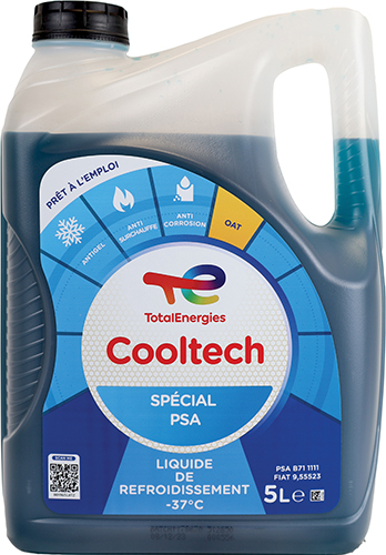 TOTAL ÉNERGIES COOLTECH LIQUIDE DE REFROIDISSEMENT -37°C SPÉCIAL PSA code EAN 3217770310988 