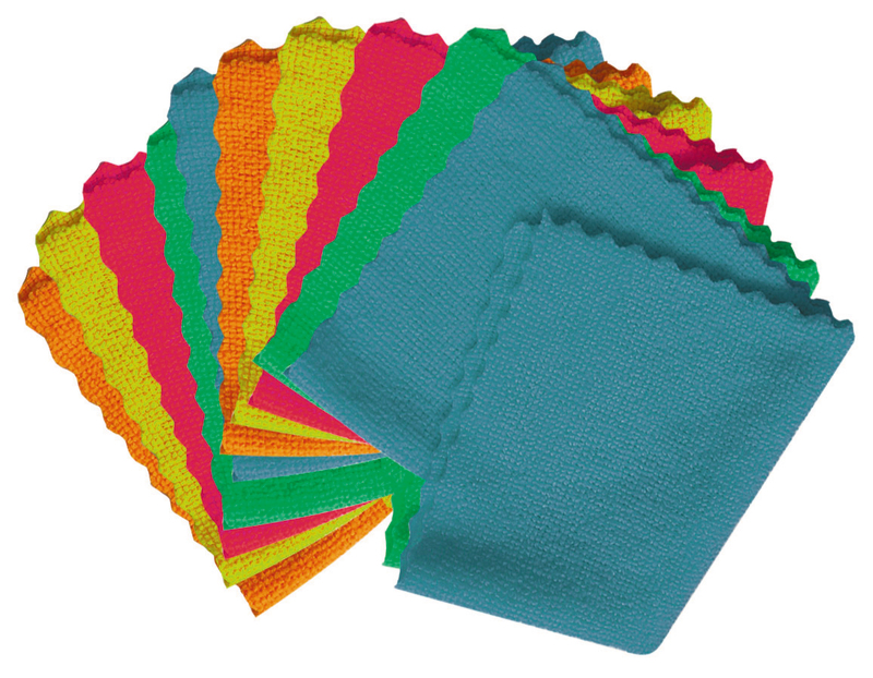  LOT DE 10 LAVETTES MICROFIBRES  code EAN 3217770609563 