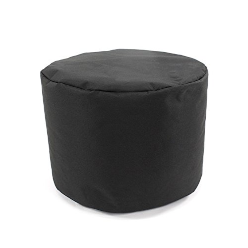 MonbeauCoussin Pouf à Tout Rond Intérieur-extérieur (diam.40x30cm) Noir - Polyester code EAN 3218114030357 