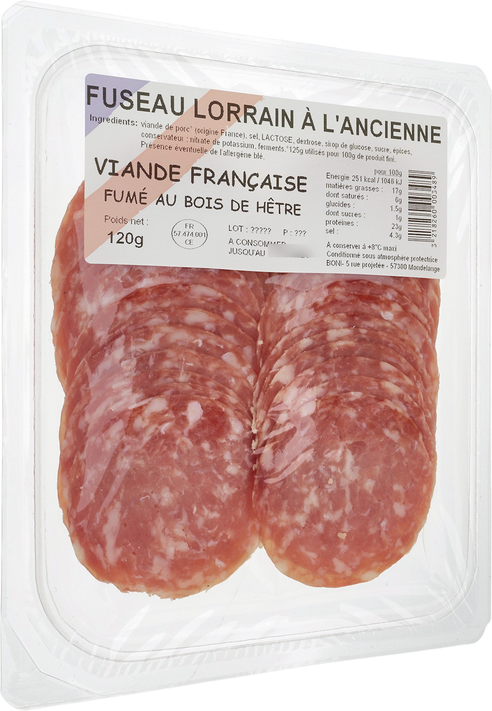  FUSEAU LORRAIN BONI code EAN 3218260003489 