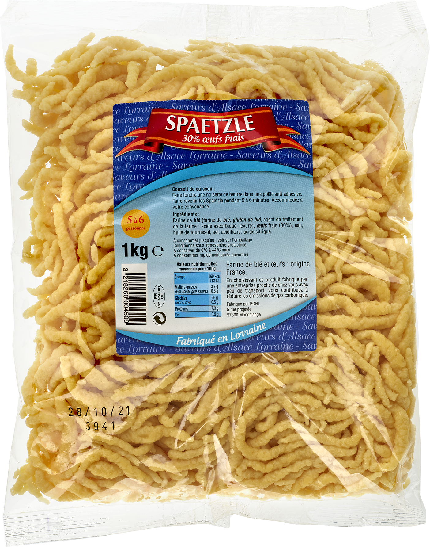  SPAETZLE code EAN 3218260004509 