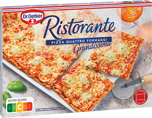 RISTORANTE PIZZA GRANDISSIMA QUATRE FROMAGES SURGELÉE code EAN 3218496 