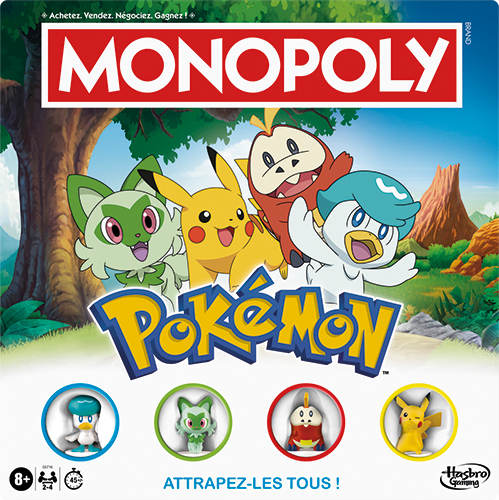 HASBRO GAMES 1. MONOPOLY STITCH 
2. MONOPOLY POKÉMON code EAN 3218925 