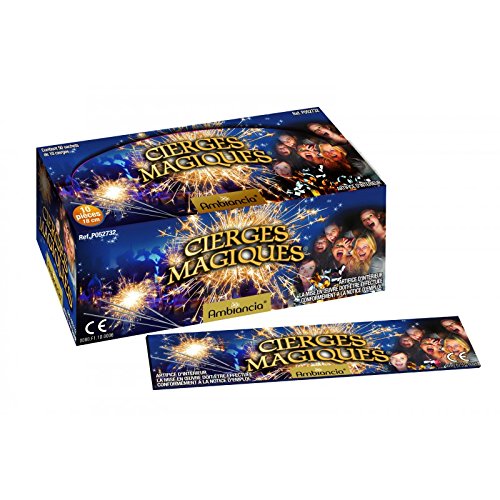 Anniversaire Express Lot de 10 Cierges Magiques - 18 cm - Gateau Anniversaire - Anniversaire Enfant - Goûter enfant code EAN 3219030017323 