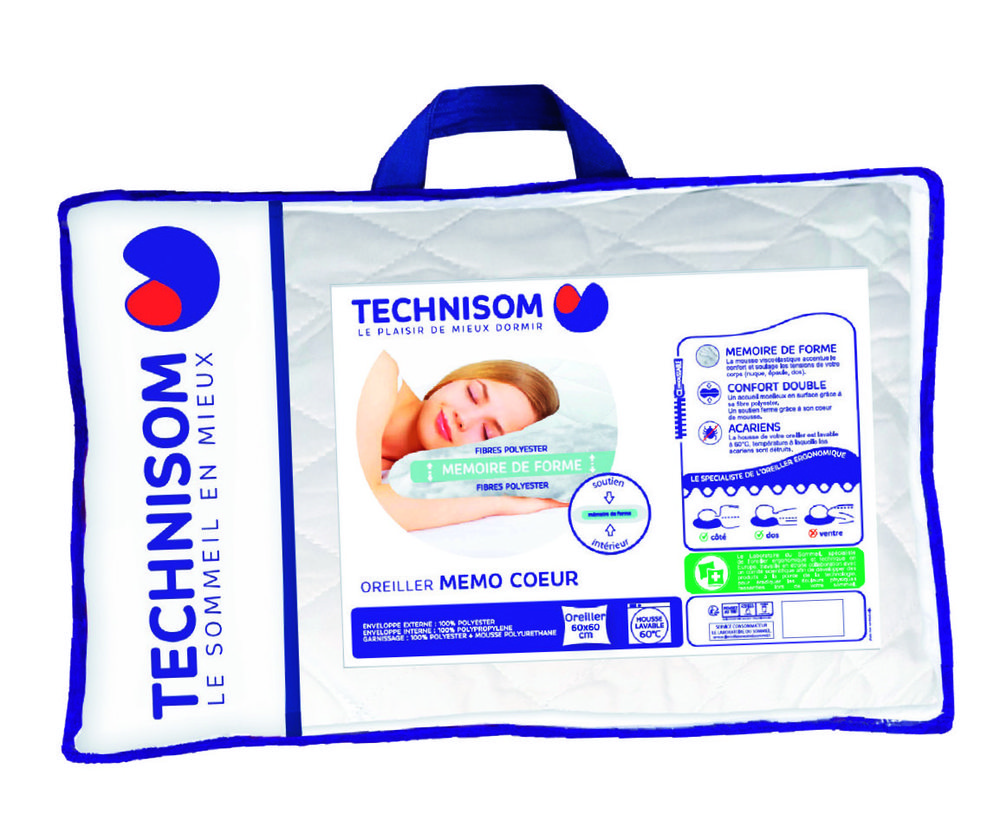 OREILLER MEMO COEUR 60 X 60  3219080086911 Technisom