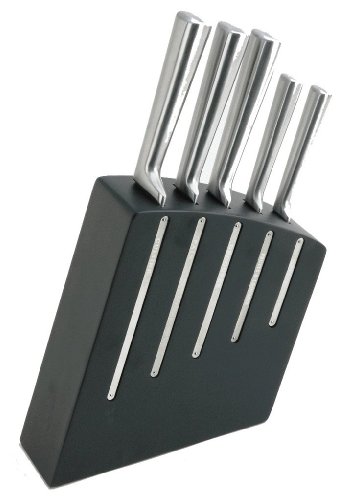 18507 bloc de cuisine kimono noir 5 couteaux de...