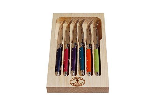 London ménagère avec 6 couteaux à fromage multi...