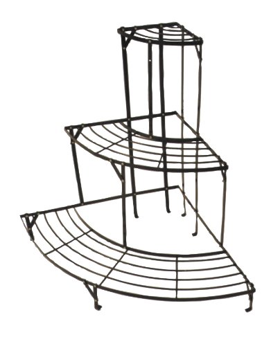 Etagere d'angle métal pour plantes