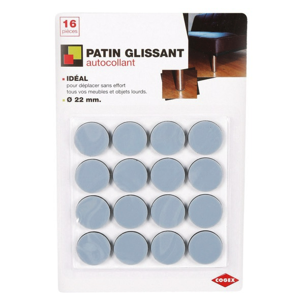 LOT DE 24 PATINS POUR MEUBLE À CLOUER