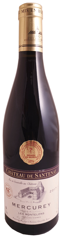 Château de Santenay AOP MERCUREY ROUGE 2017 HVE MÉDAILLE BRONZE MÂCON 2019 Château de Santenay code EAN 3219850054898 