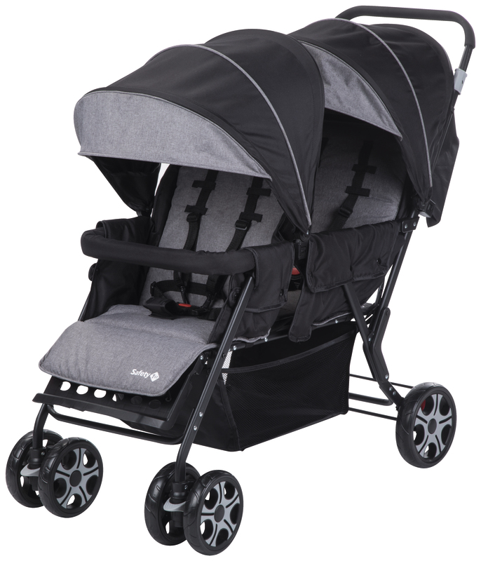POUSSETTE DOUBLE TEAMY BLACK CHIC SAFETY FIRST