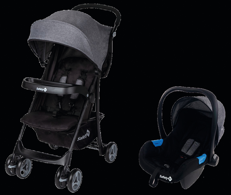 POUSSETTE DUO NICE RIDE 2 EN 1 BLACK CHIC Safet...