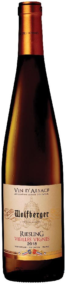  AOP(1) ALSACE RIESLING WOLFBERGER “VIEILLES VIGNES” 2018. code EAN 3221249350443 