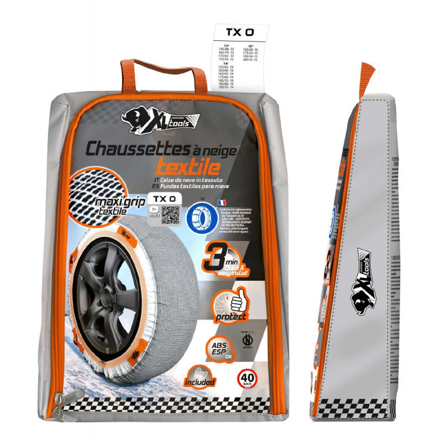 Chaussette à neige textile TX0 XLPTOOLS