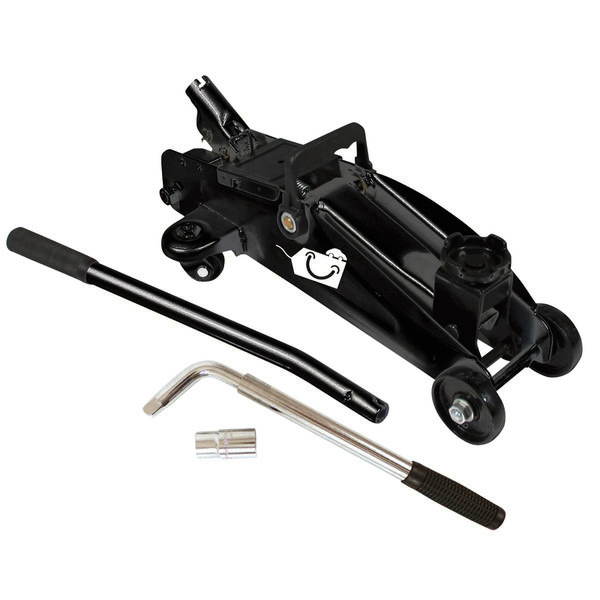  Cric hydraulique rouleur 1,5 t avec clé démonte-roue télescopique code EAN 3221325513212 