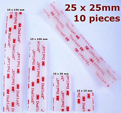 10 pièces x 3 m dual Lock Ruban adhésif transpa...