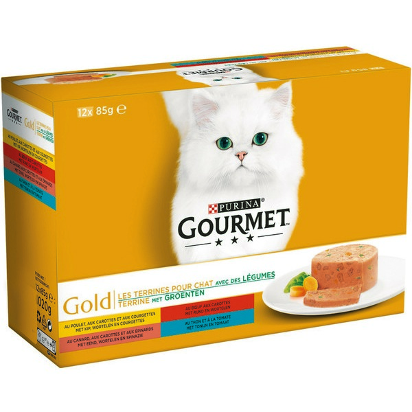 gourmet REPAS POUR CHAT ASSIETTES GOLD PURINA code EAN 3222270171359 