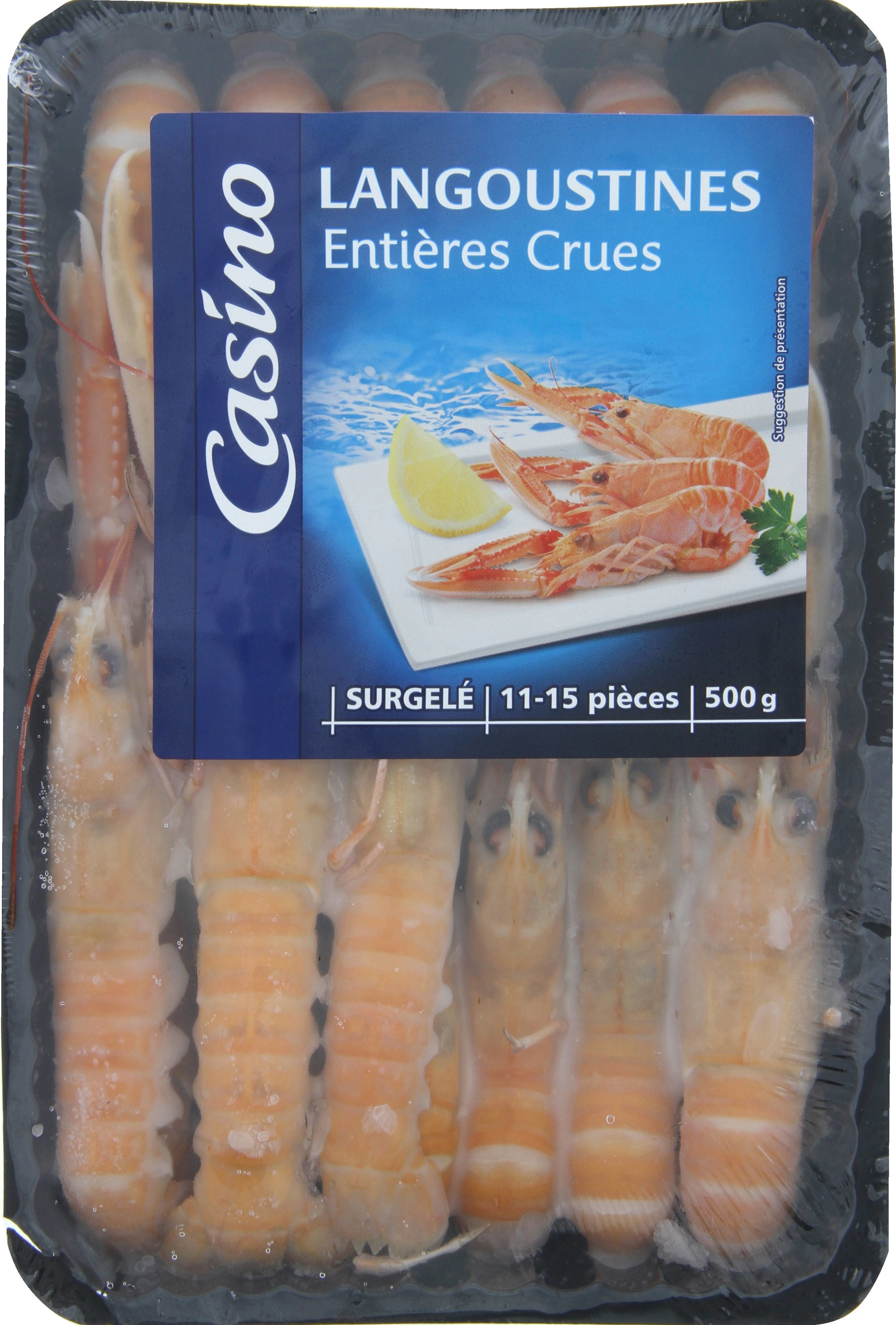  Langoustines Entières Crues surgelées CASINO code EAN 3222476449061 